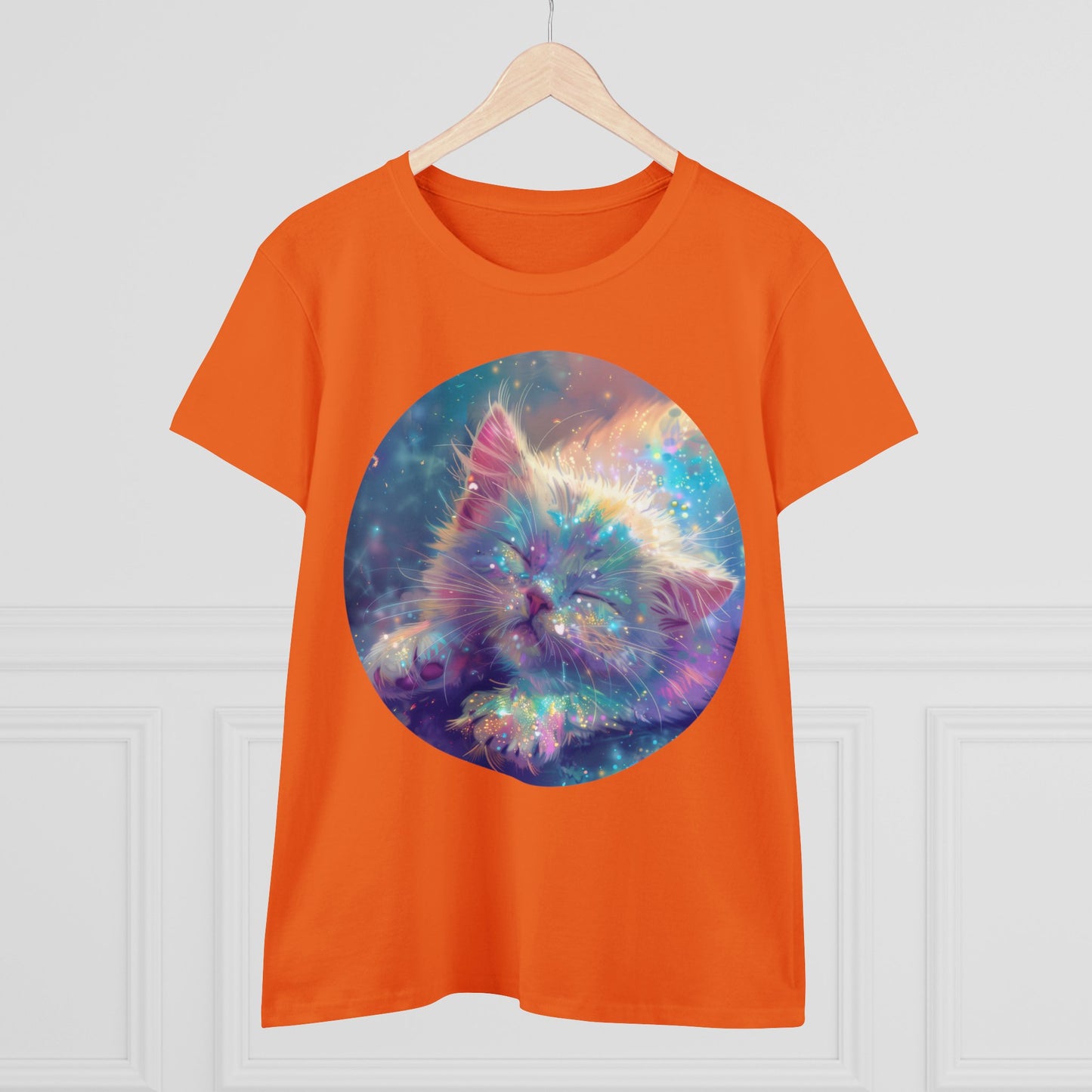 Sparkle Kitty - Women's Midweight Cotton Tee