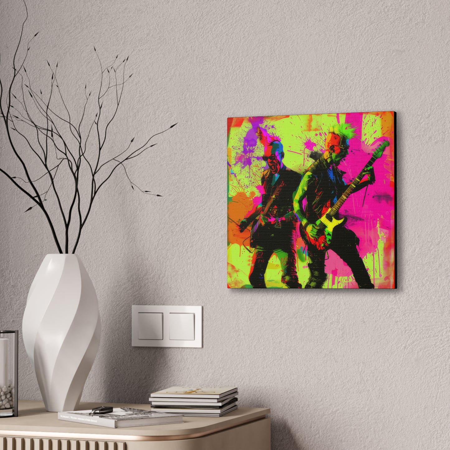 Punk Rock - Canvas Stretched, 0.75"