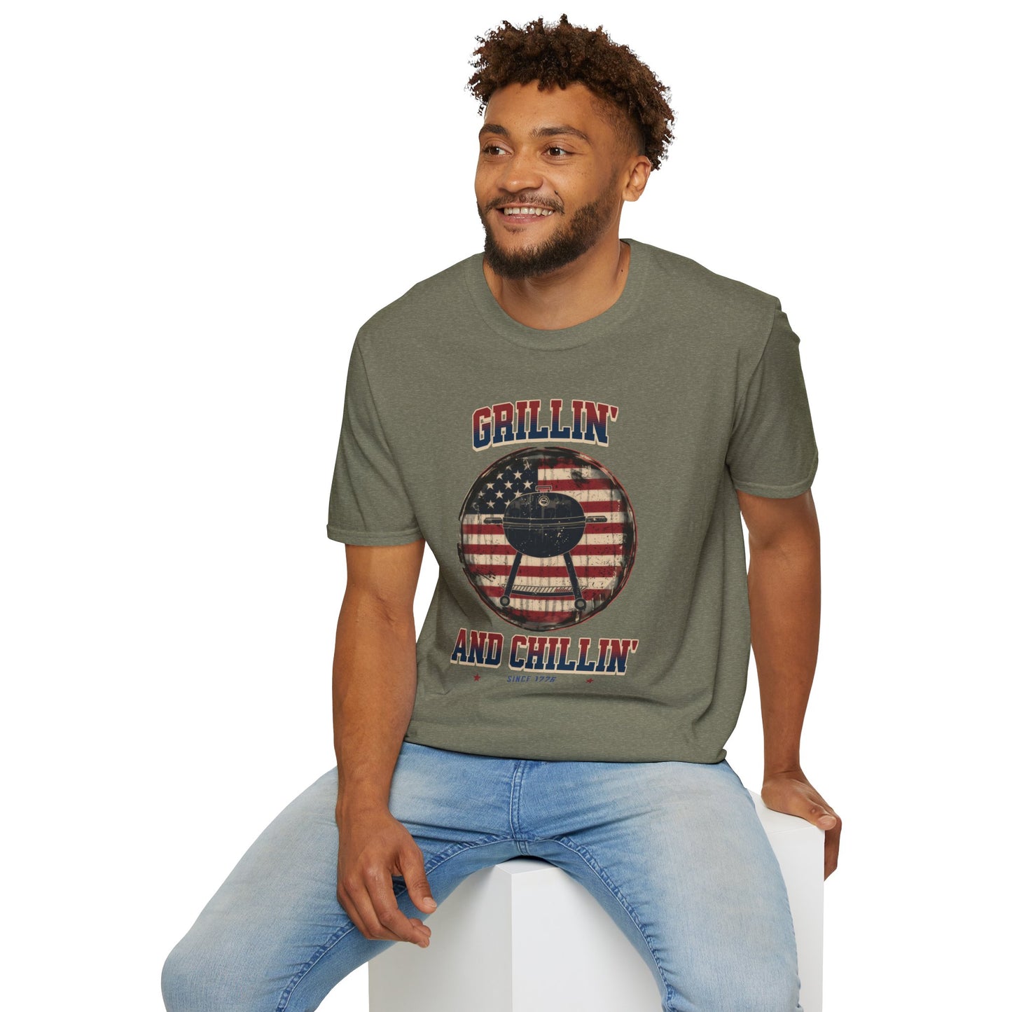 Grillin and Chillin - Unisex Softstyle T-Shirt