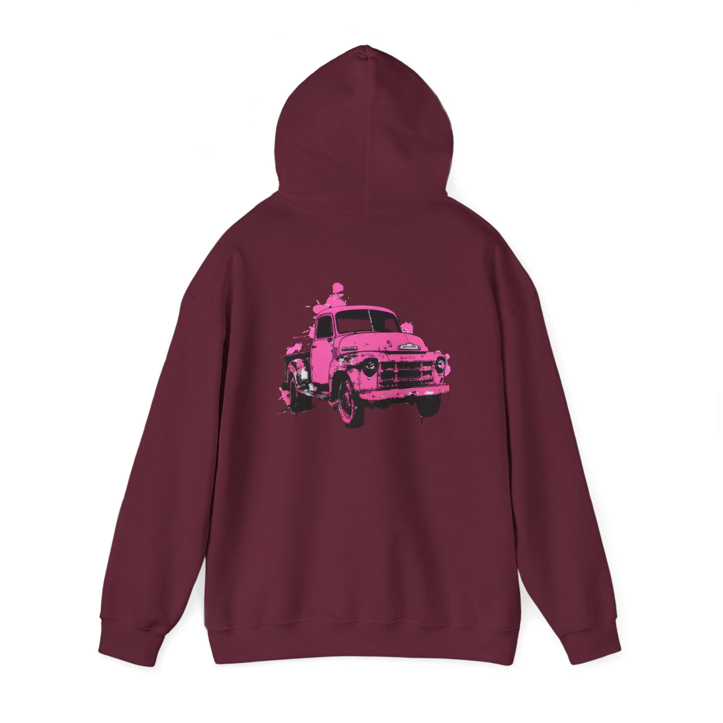 Pink Truck - Unisex Heavy Blend™ Hooded Sweatshirt