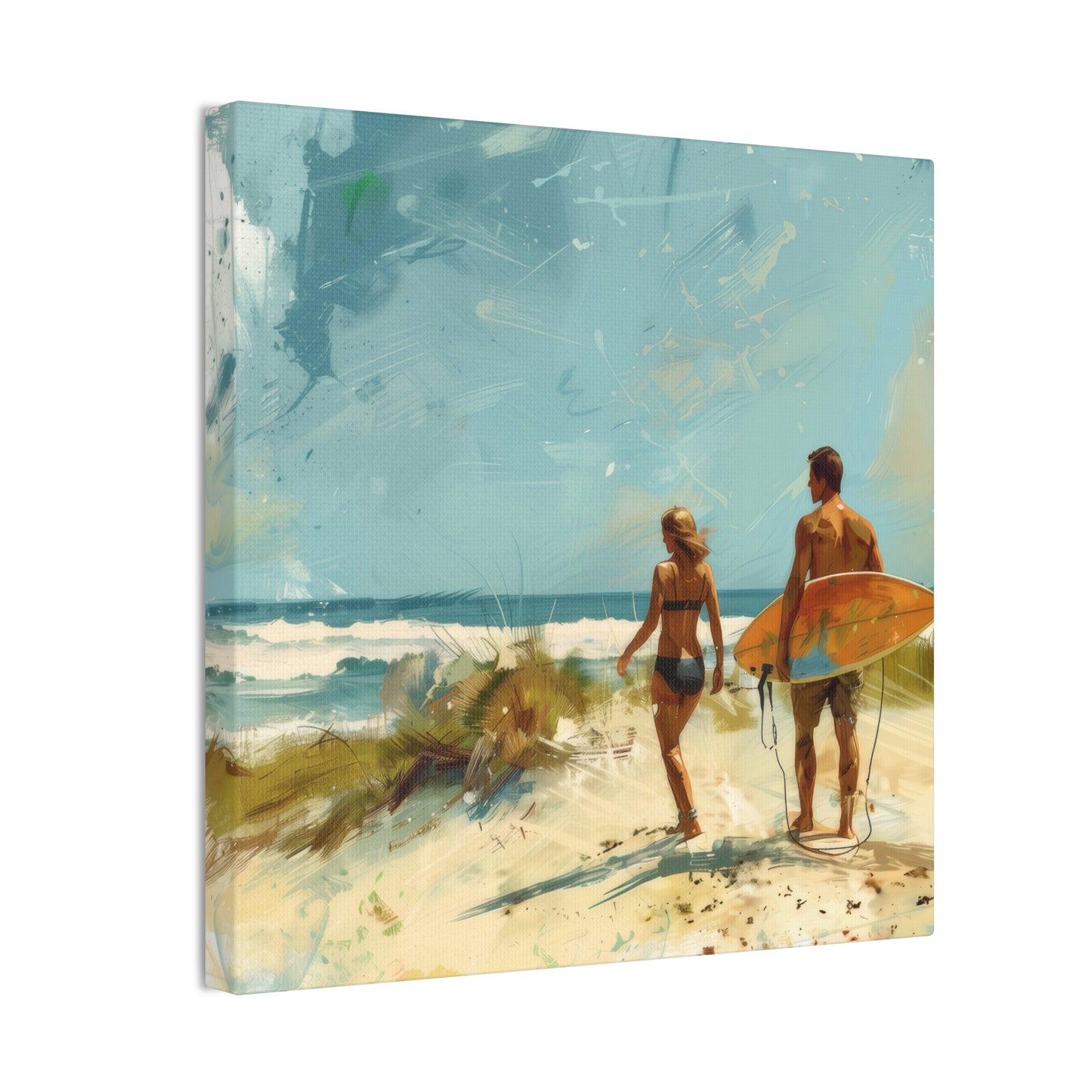 Beach and Surf  - Canvas Stretched, 0.75"