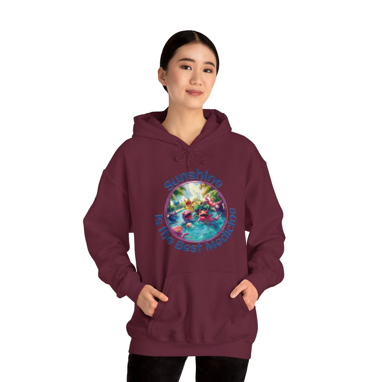 Sunshine is the Best Medicine - Unisex Heavy Blend™ Hooded Sweatshirt