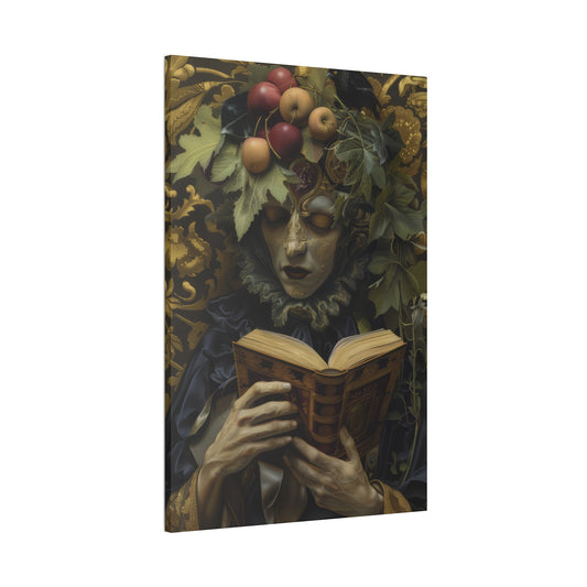 Solemn Book - Canvas Stretched, 0.75"