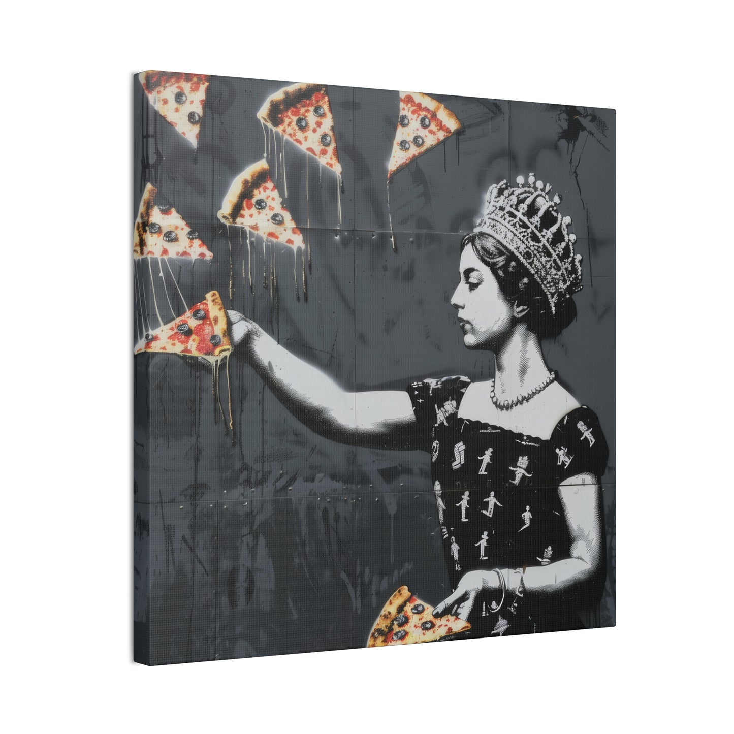 Pizza Queen - Canvas Stretched, 0.75"