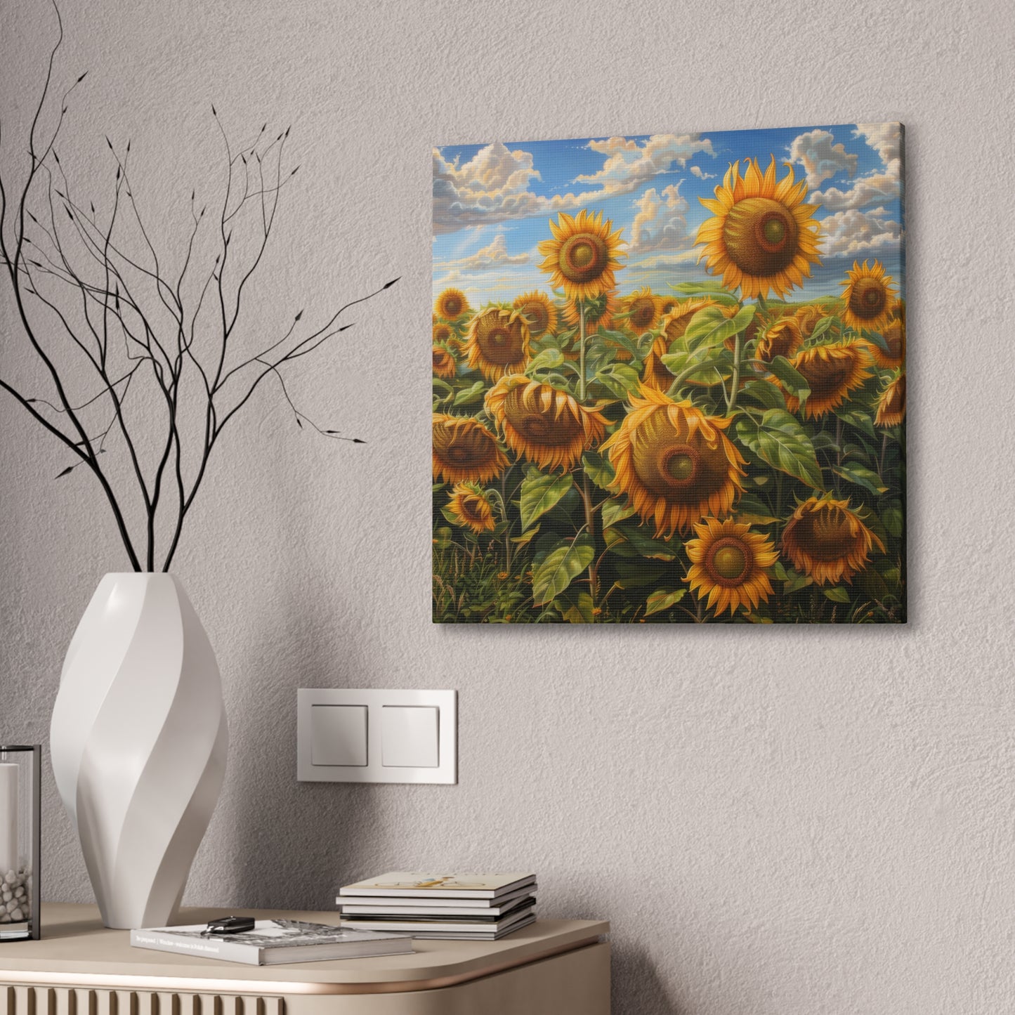 Sunflowers - Canvas Stretched, 0.75"