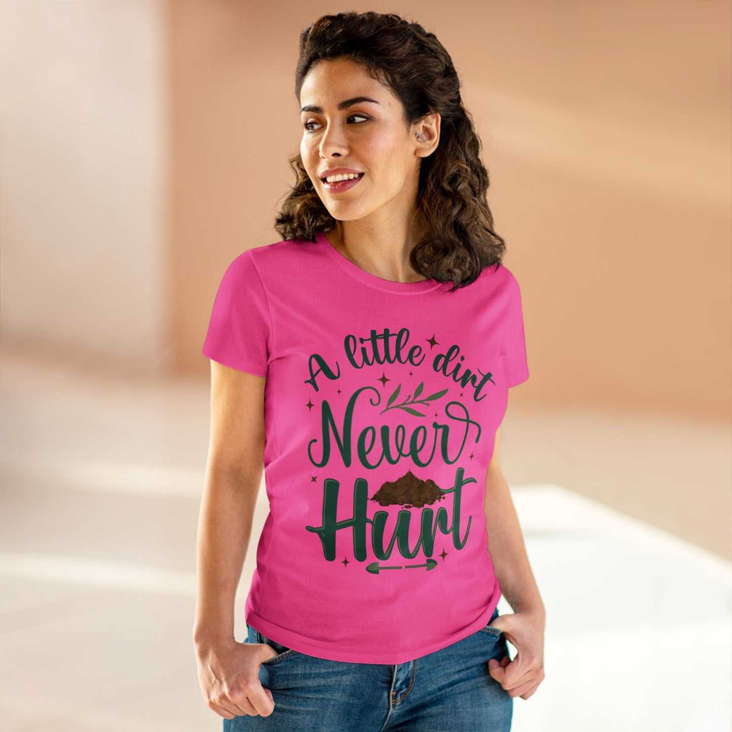 A Little Dirt Never Hurt - Gardening - Women's Midweight Cotton Tee