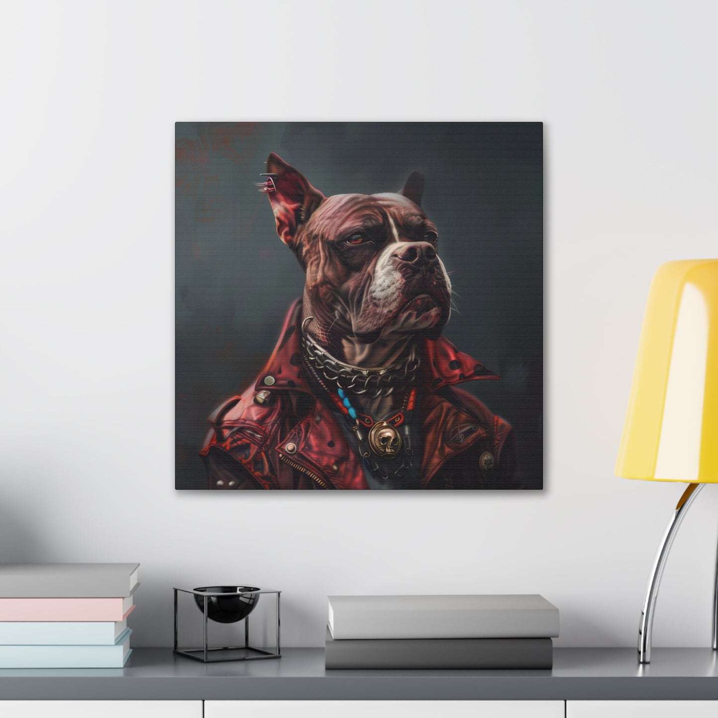 Punk Dog - Canvas Stretched, 0.75"