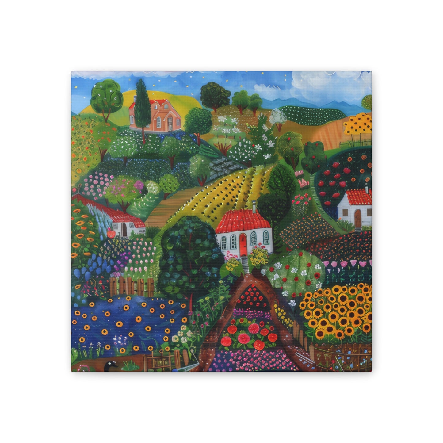 Cottage Gardens - Canvas Stretched, 0.75"