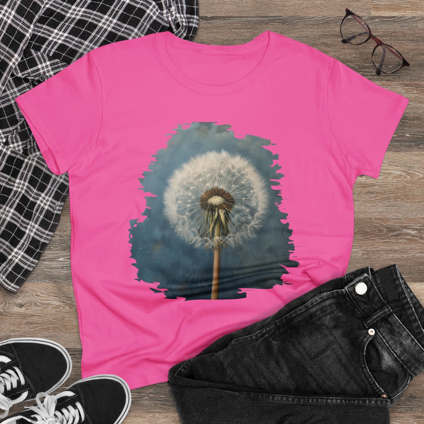 Dandelion - Flowers - Women's Midweight Cotton Tee