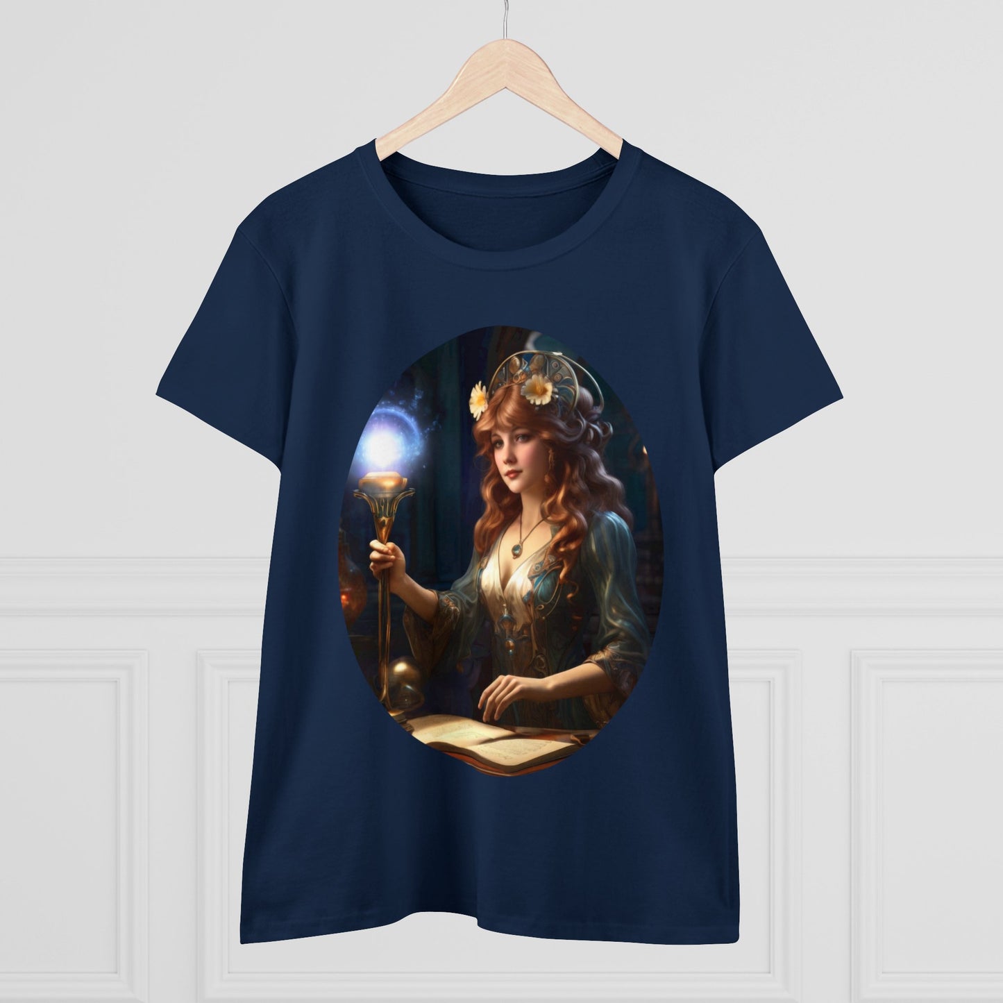 The Sorceress - Fantasy - Women's Midweight Cotton Tee