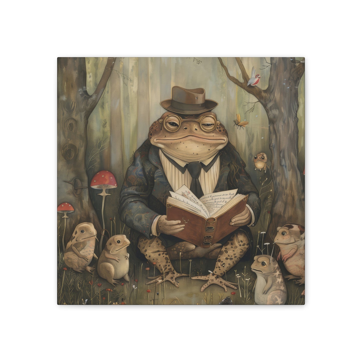 Grandpa Toad - Canvas Stretched, 0.75"