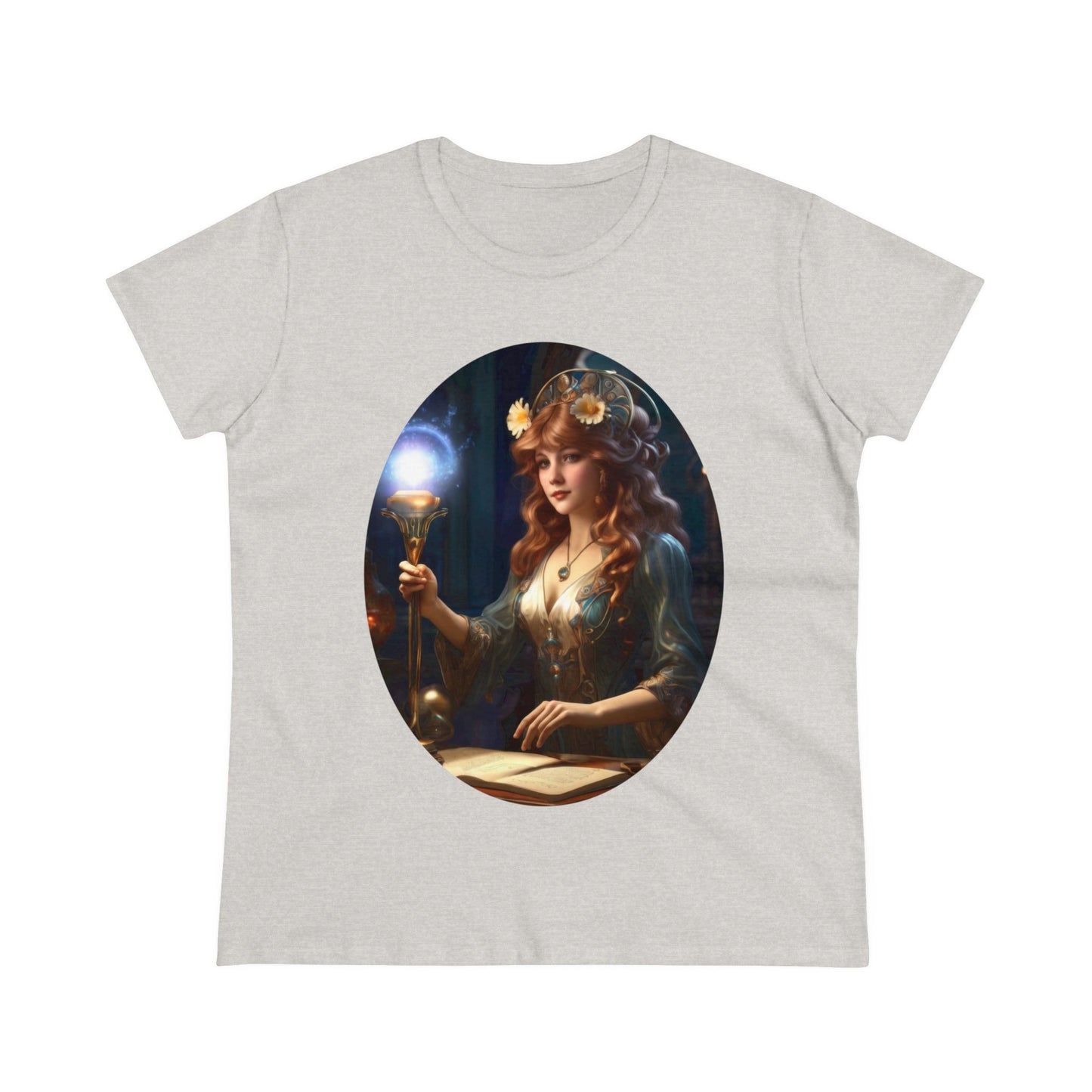 The Sorceress - Fantasy - Women's Midweight Cotton Tee