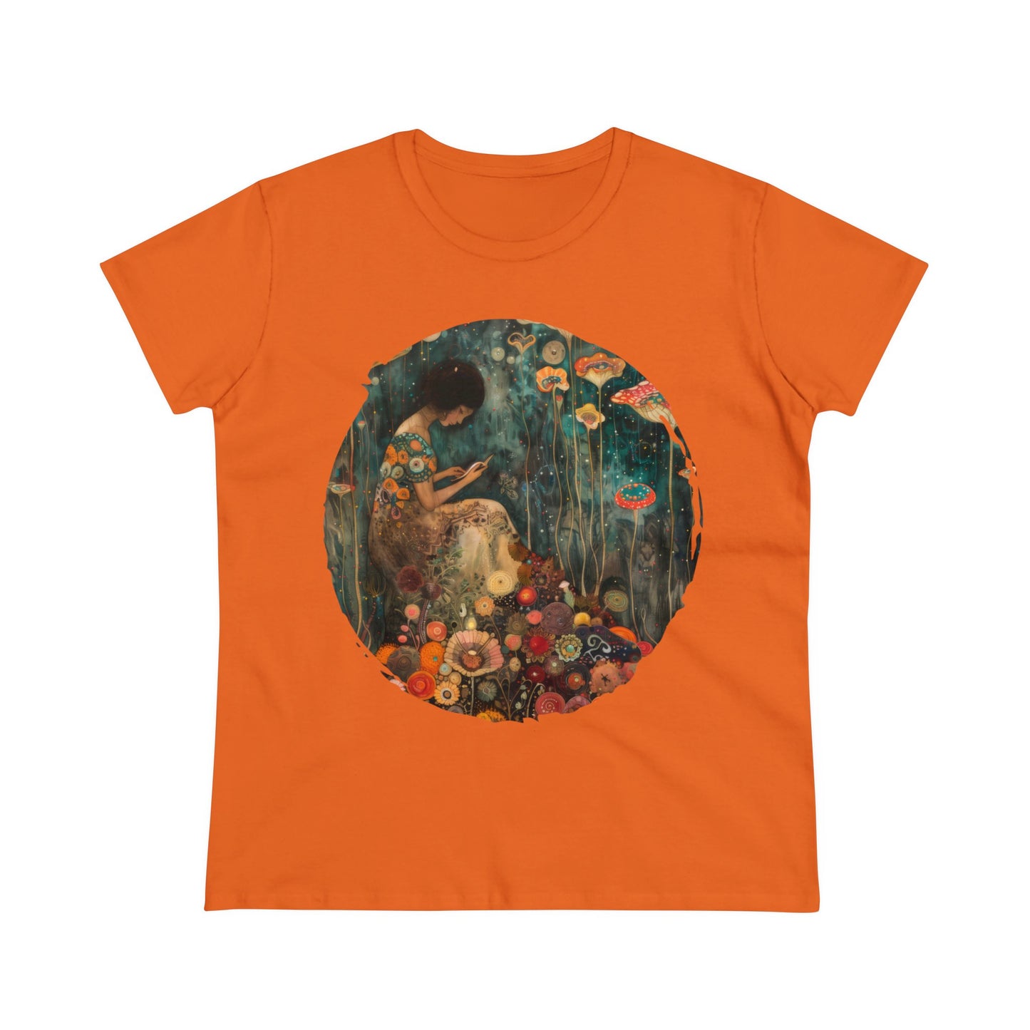 Mushroom Girl - Women's Midweight Cotton Tee