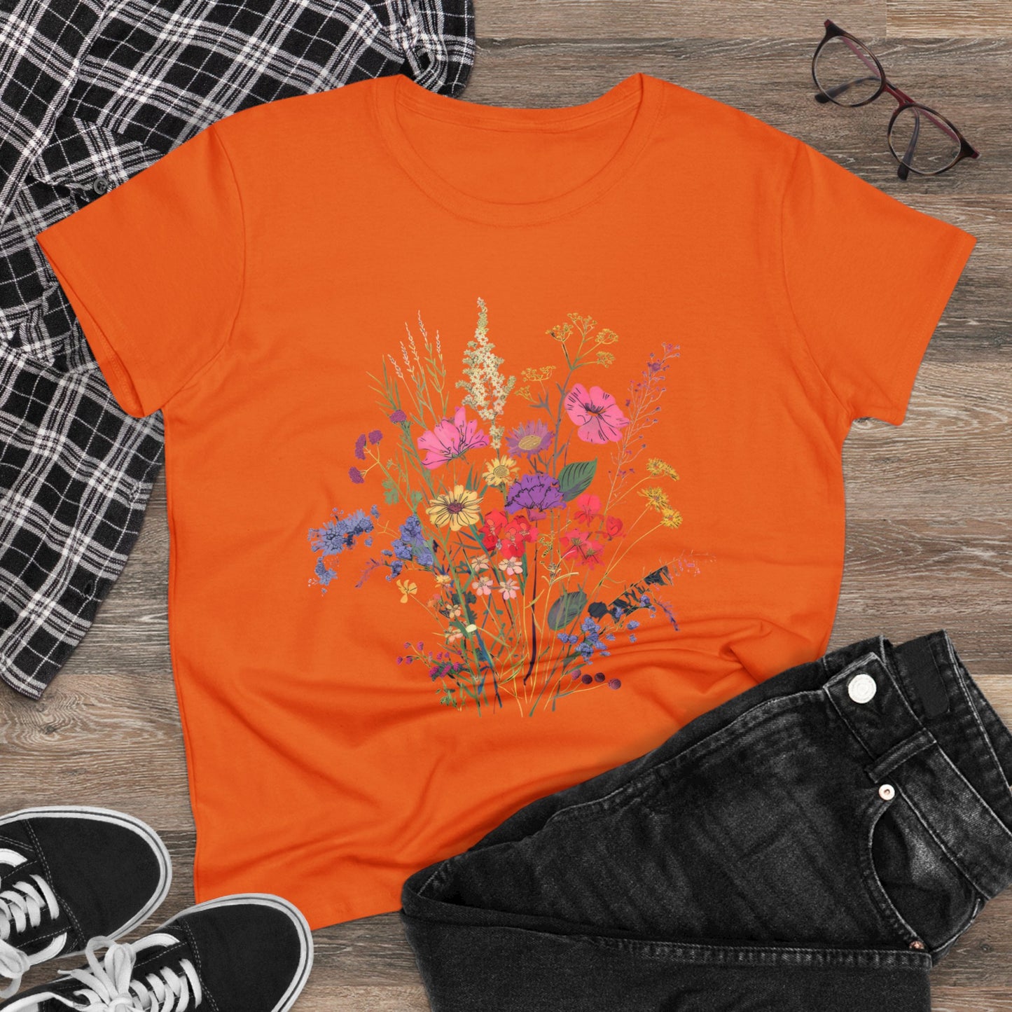 Wildflowers - Women's Midweight Cotton Tee