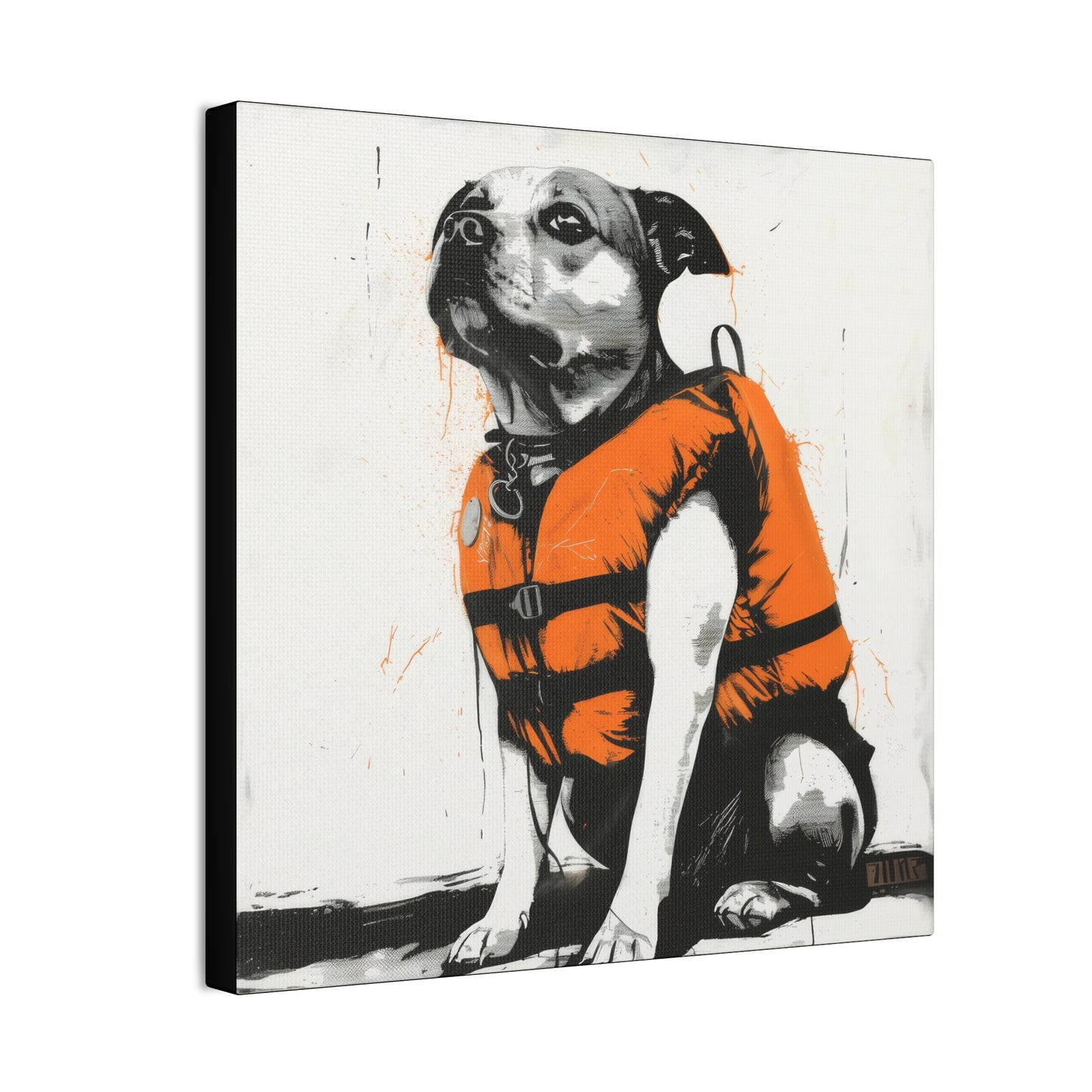 Water Dog - Canvas Stretched, 0.75"