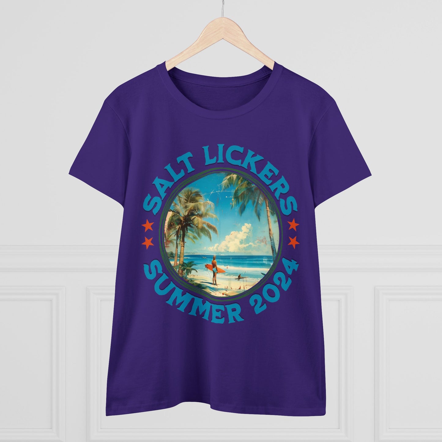 Surfing - Women's Midweight Cotton Tee