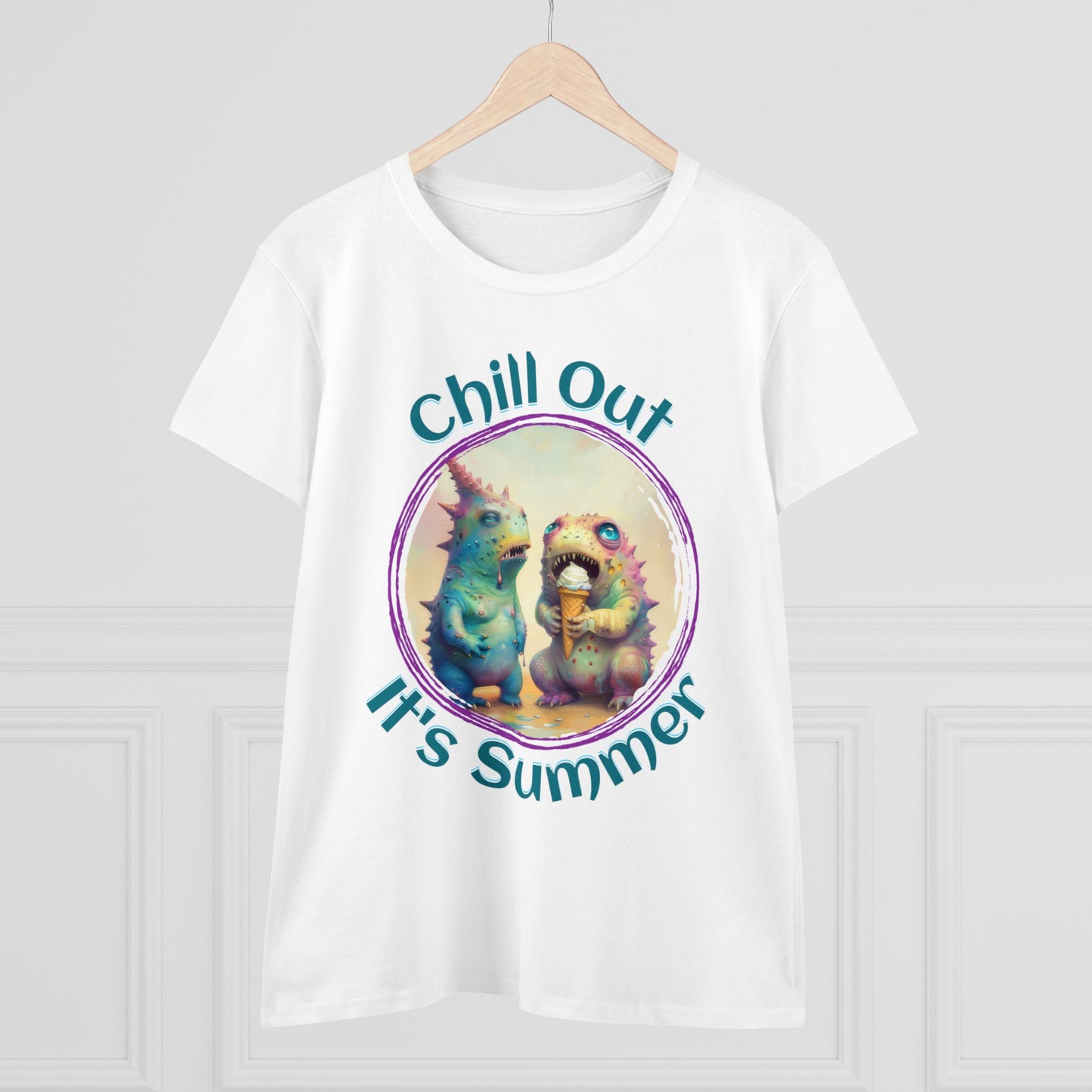 Chill Out, It's Summer - Women's Midweight Cotton Tee