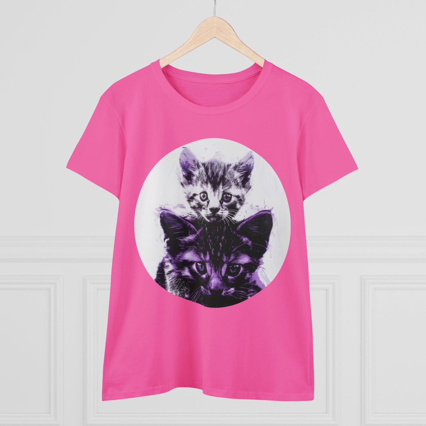 Stacked Cats - Women's Midweight Cotton Tee