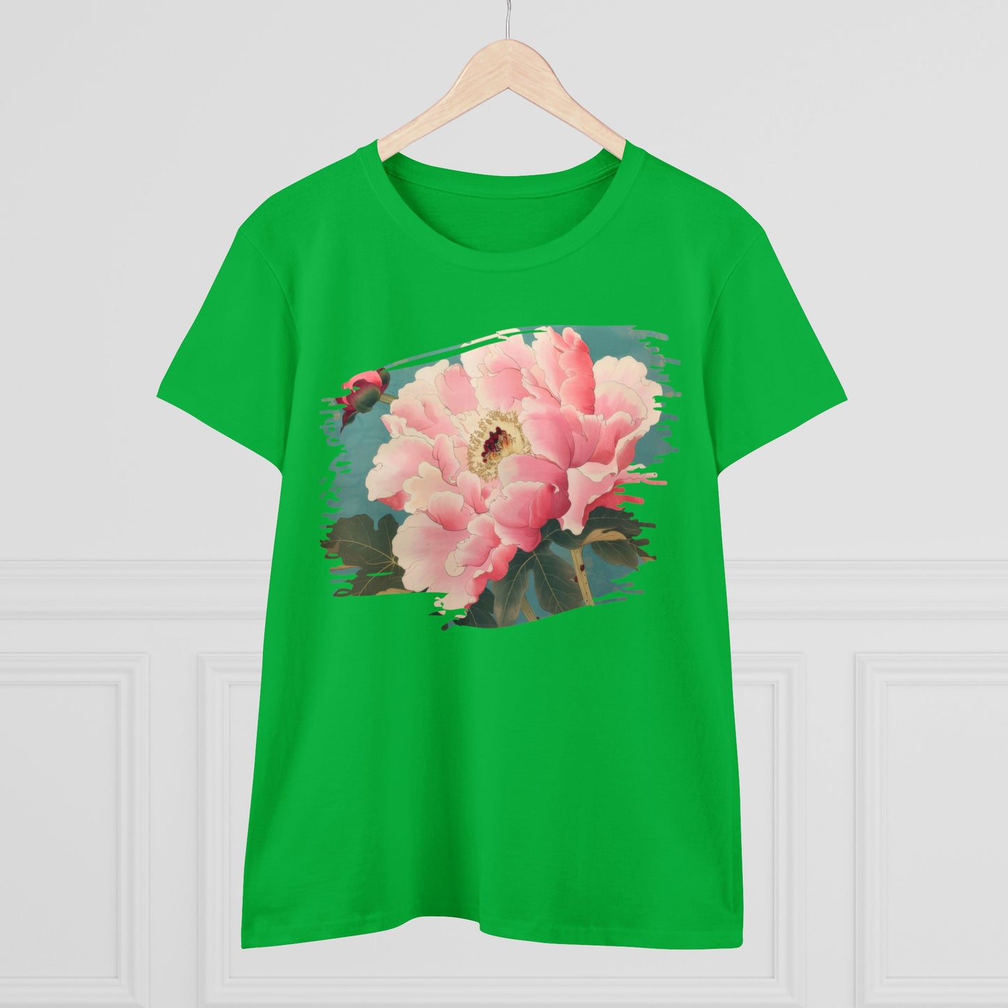 Peony - Flower - Women's Midweight Cotton Tee