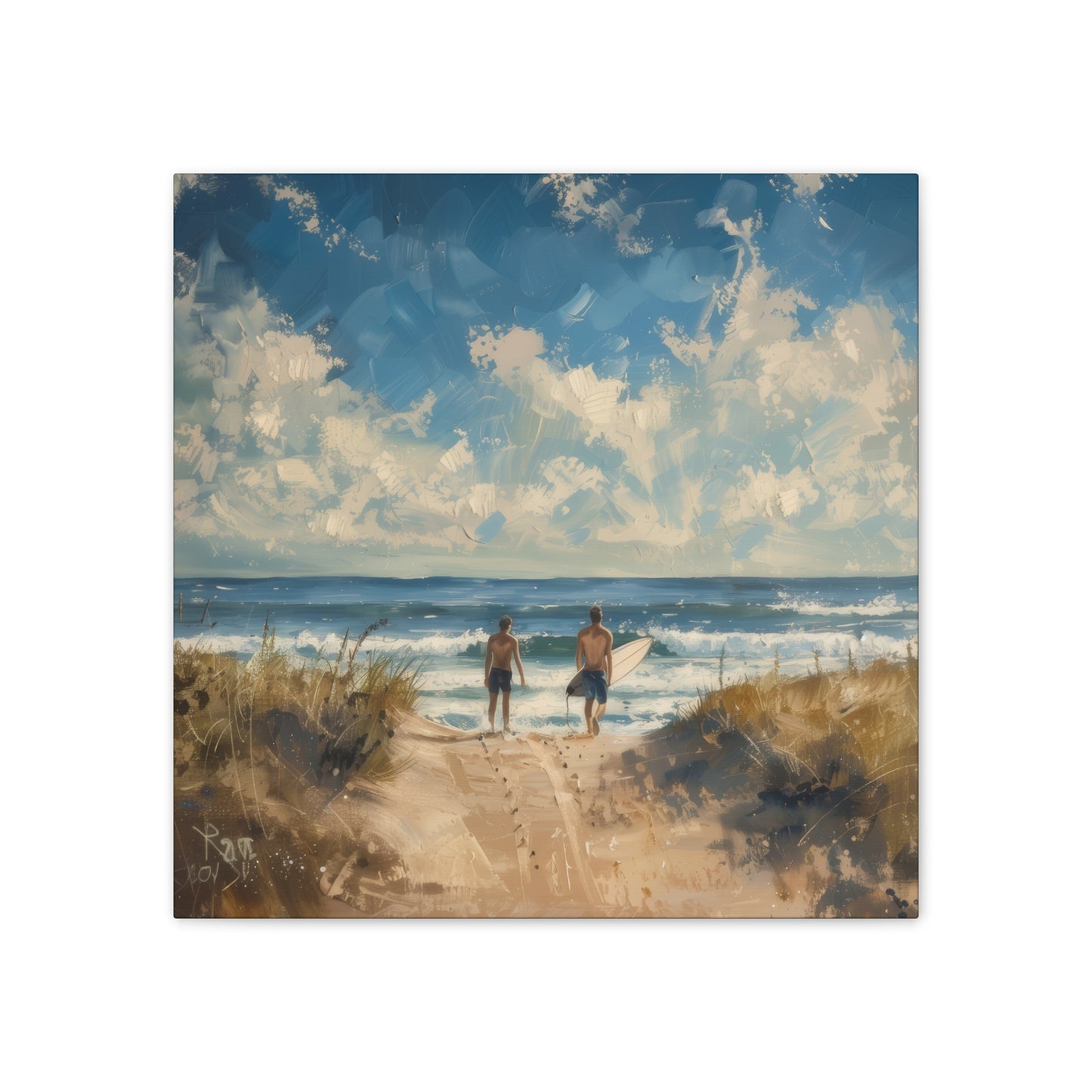 Surf Morning - Canvas Stretched, 0.75"