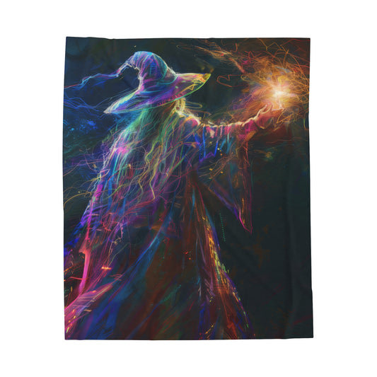 The Wizard - Velveteen Plush Blanket