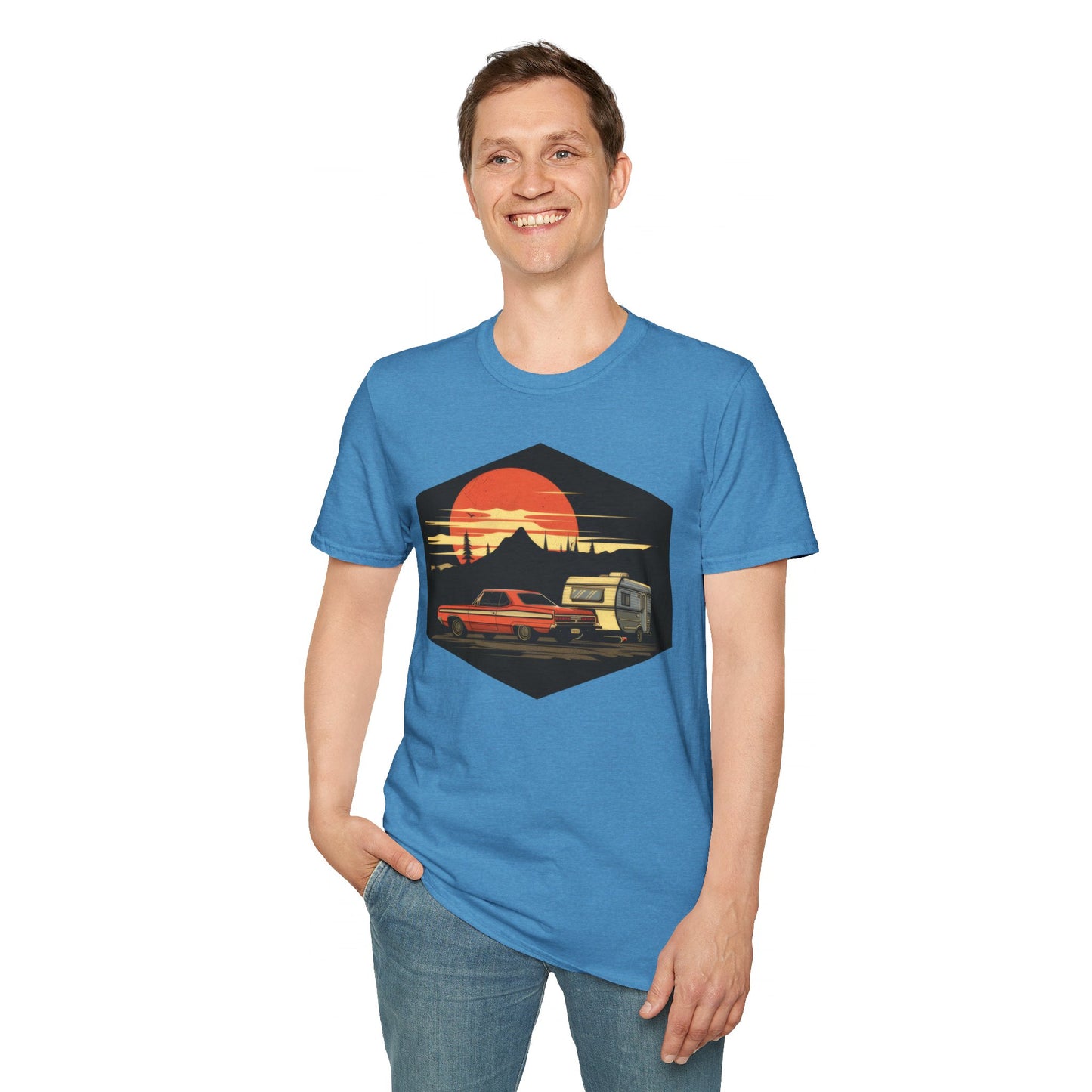 Camping! - Unisex Softstyle T-Shirt