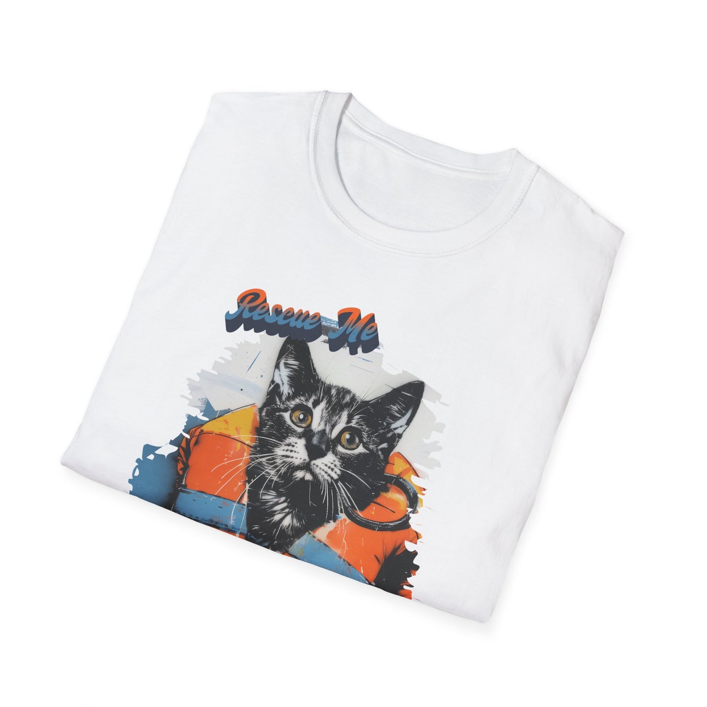 Rescue Cat - Unisex Softstyle T-Shirt