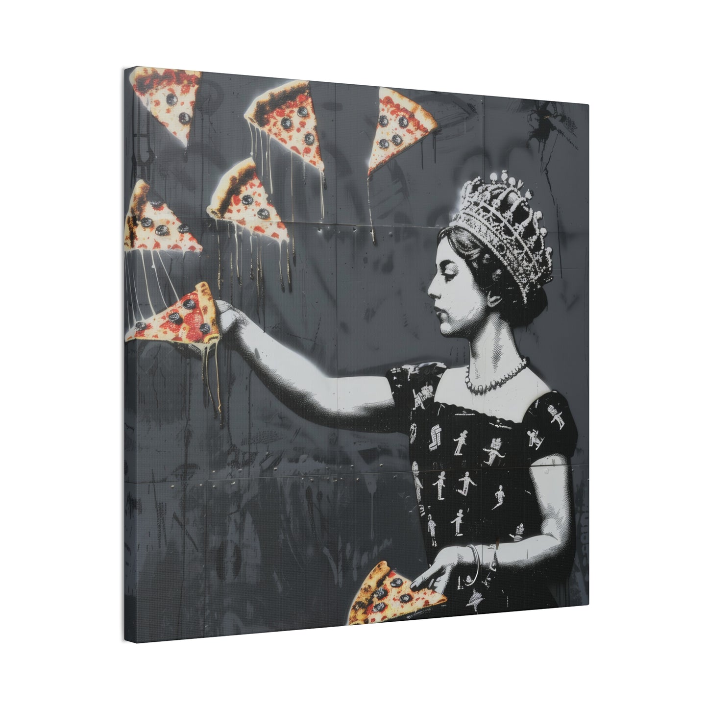 Pizza Queen - Canvas Stretched, 0.75"