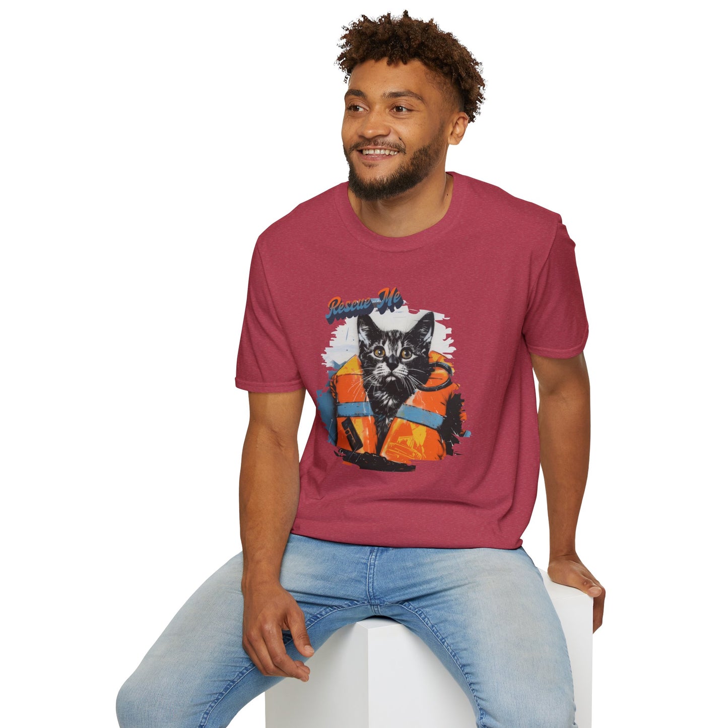 Rescue Cat - Unisex Softstyle T-Shirt