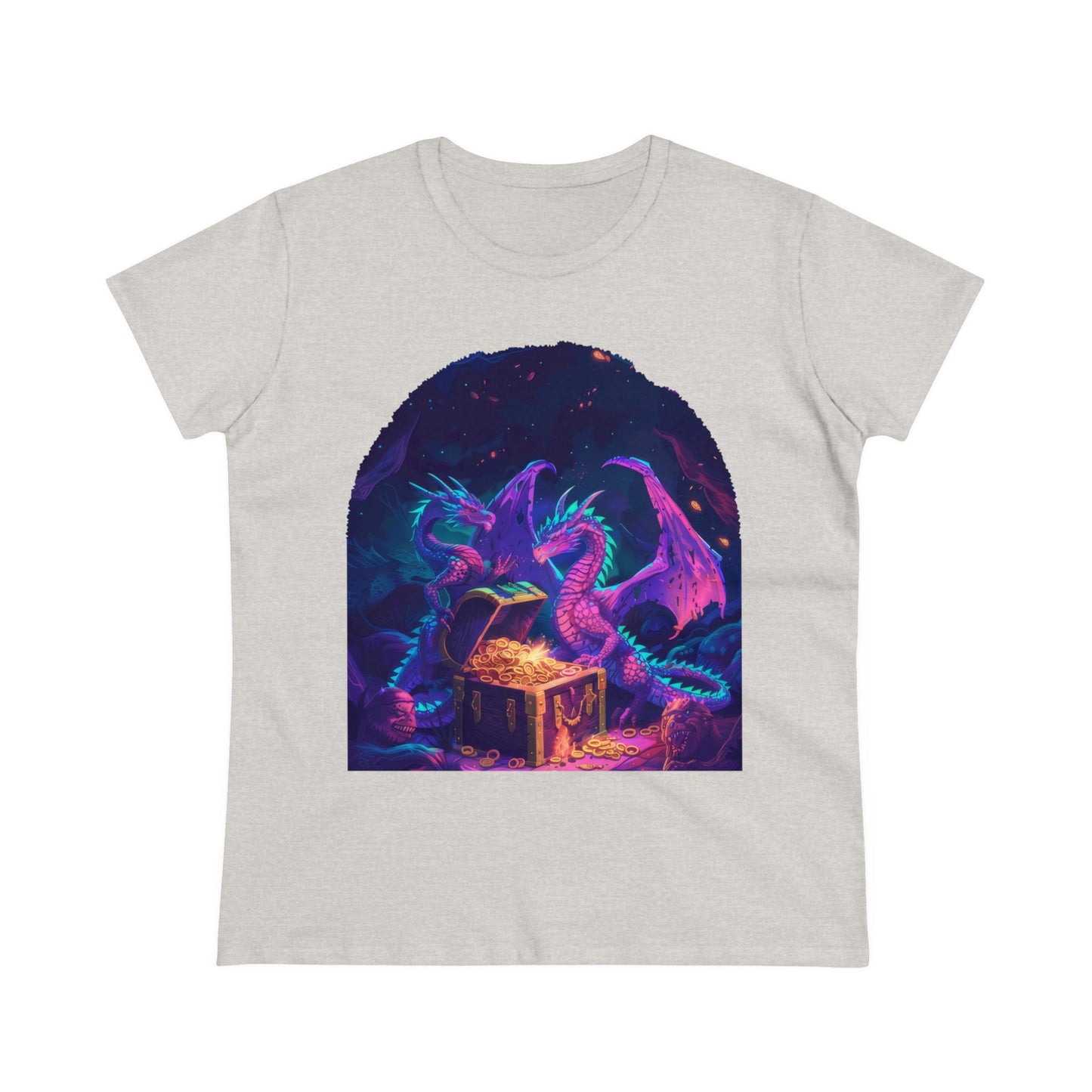 Dragons and Loot - Fantasy - Women's Midweight Cotton Tee