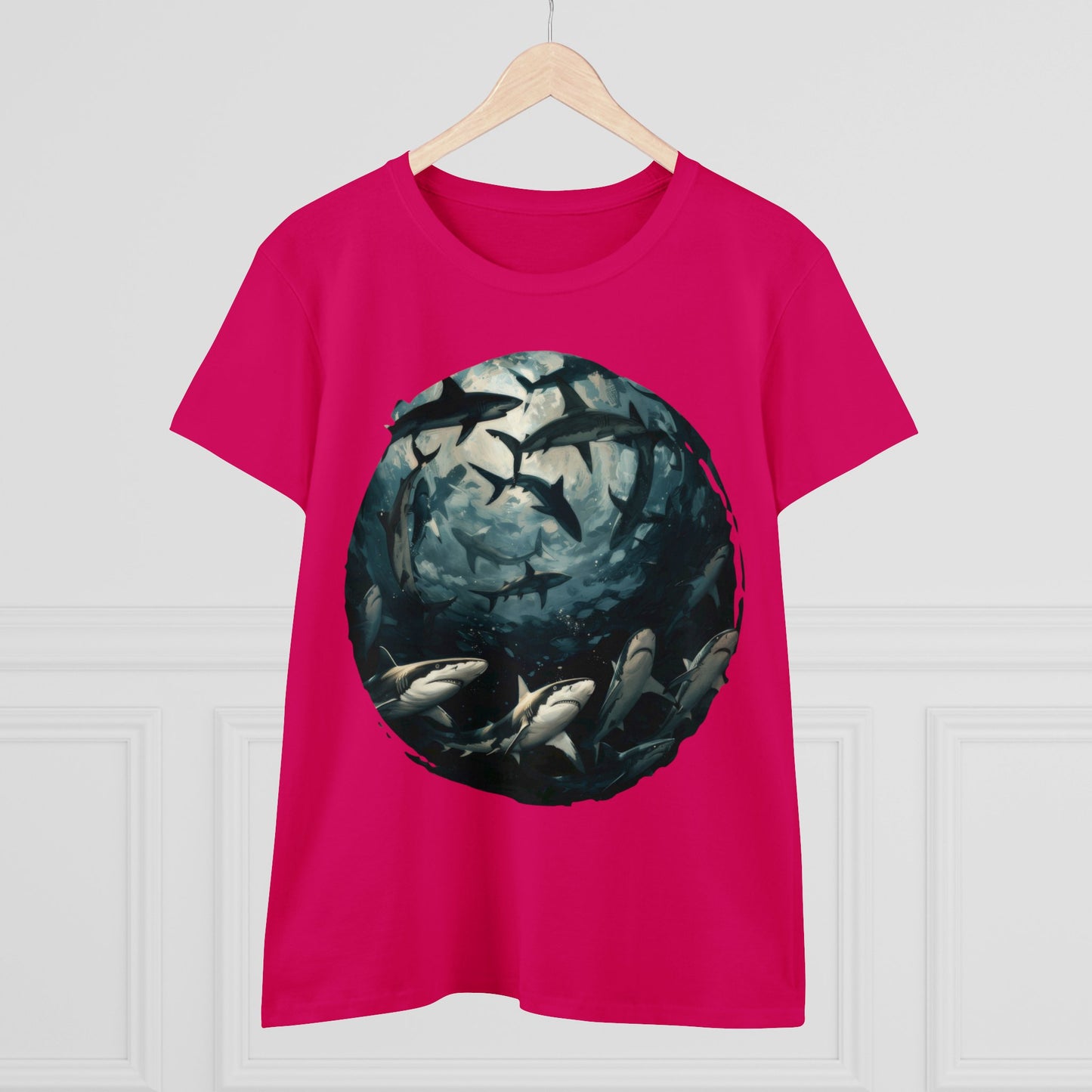 Sharks - Women's Midweight Cotton Tee