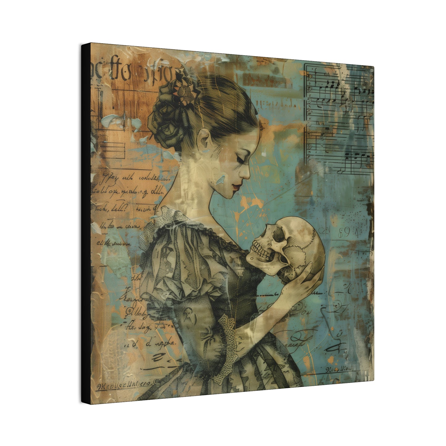 Her Skull - Canvas Stretched, 0.75"