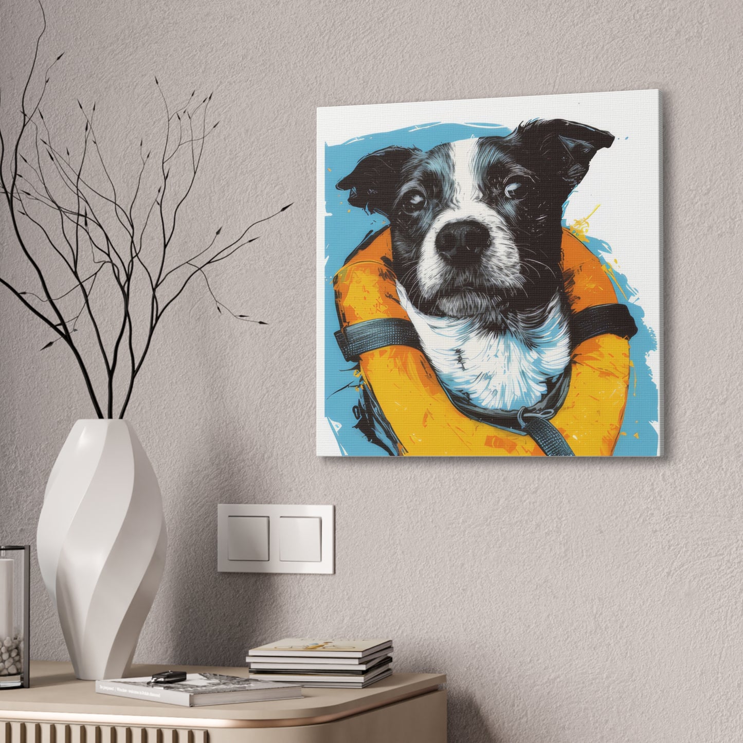 Water Dog - Canvas Stretched, 0.75"