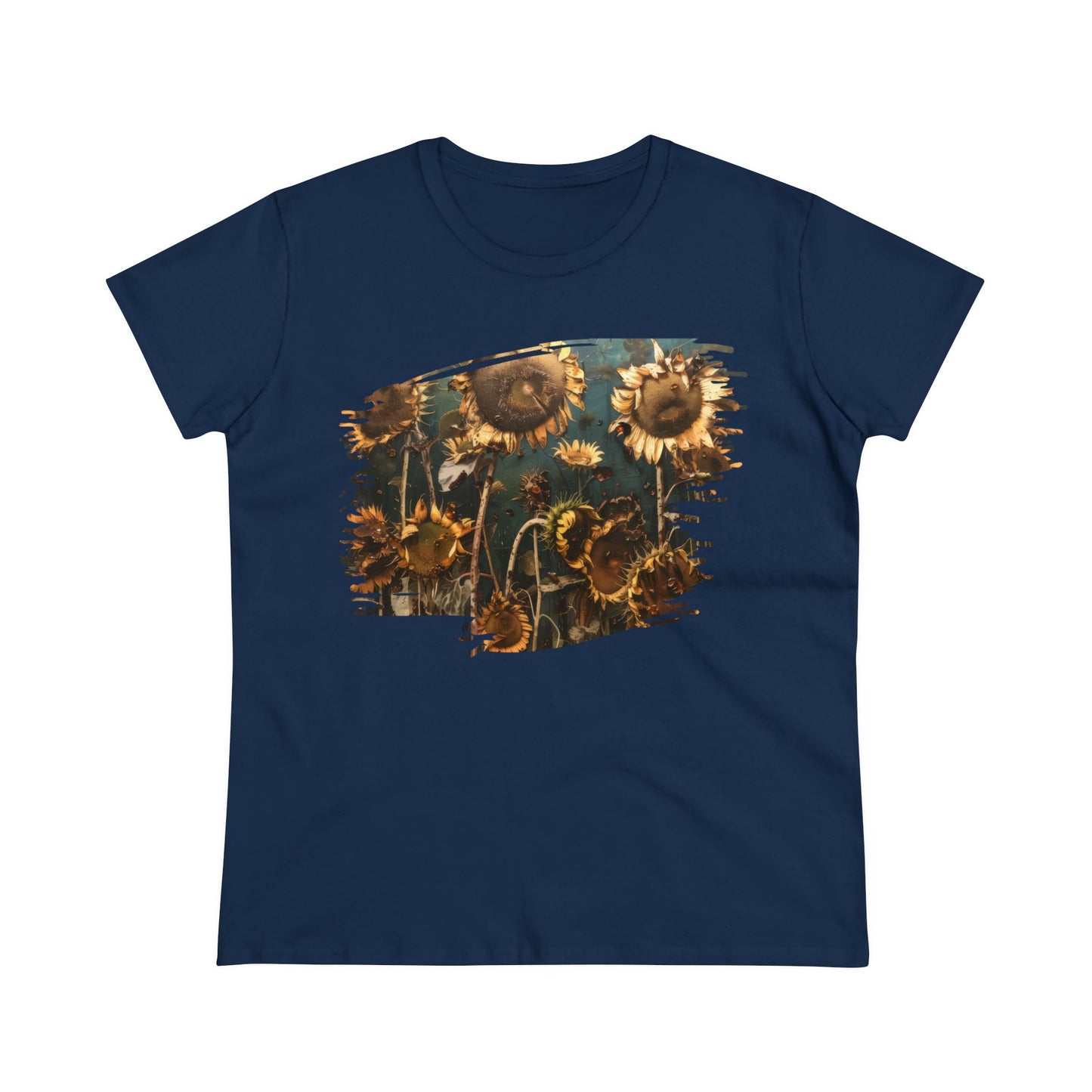 Sunflowers Wilting - Women's Midweight Cotton Tee