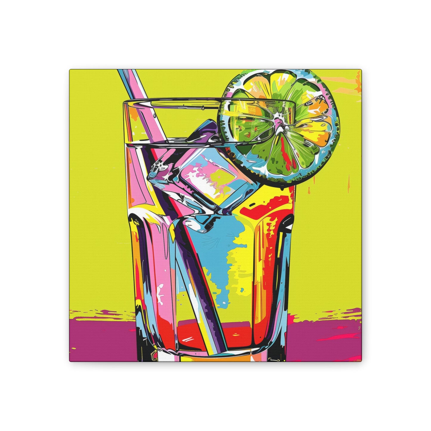 Summer Drinks - Canvas Stretched, 0.75"