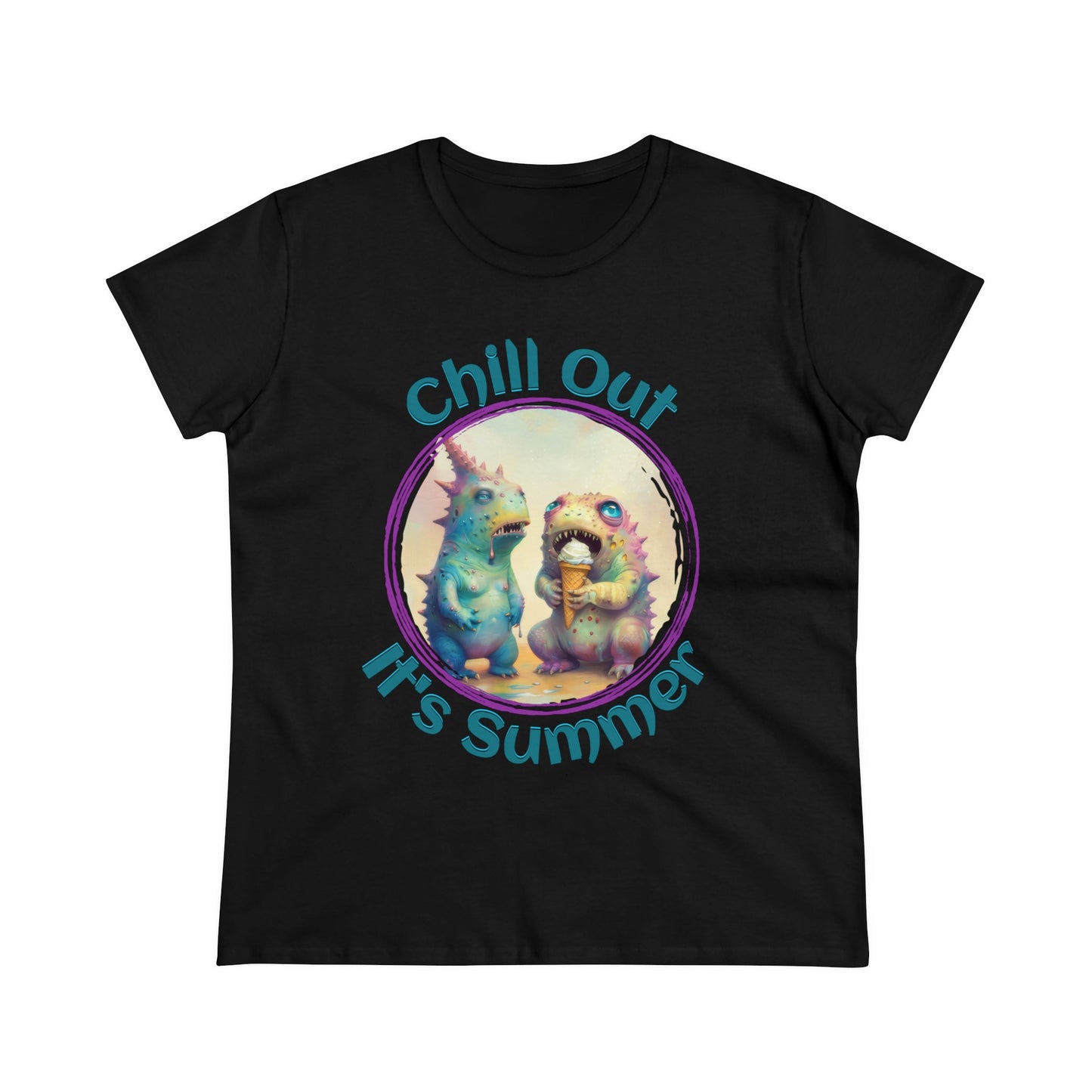 Chill Out, It's Summer - Women's Midweight Cotton Tee