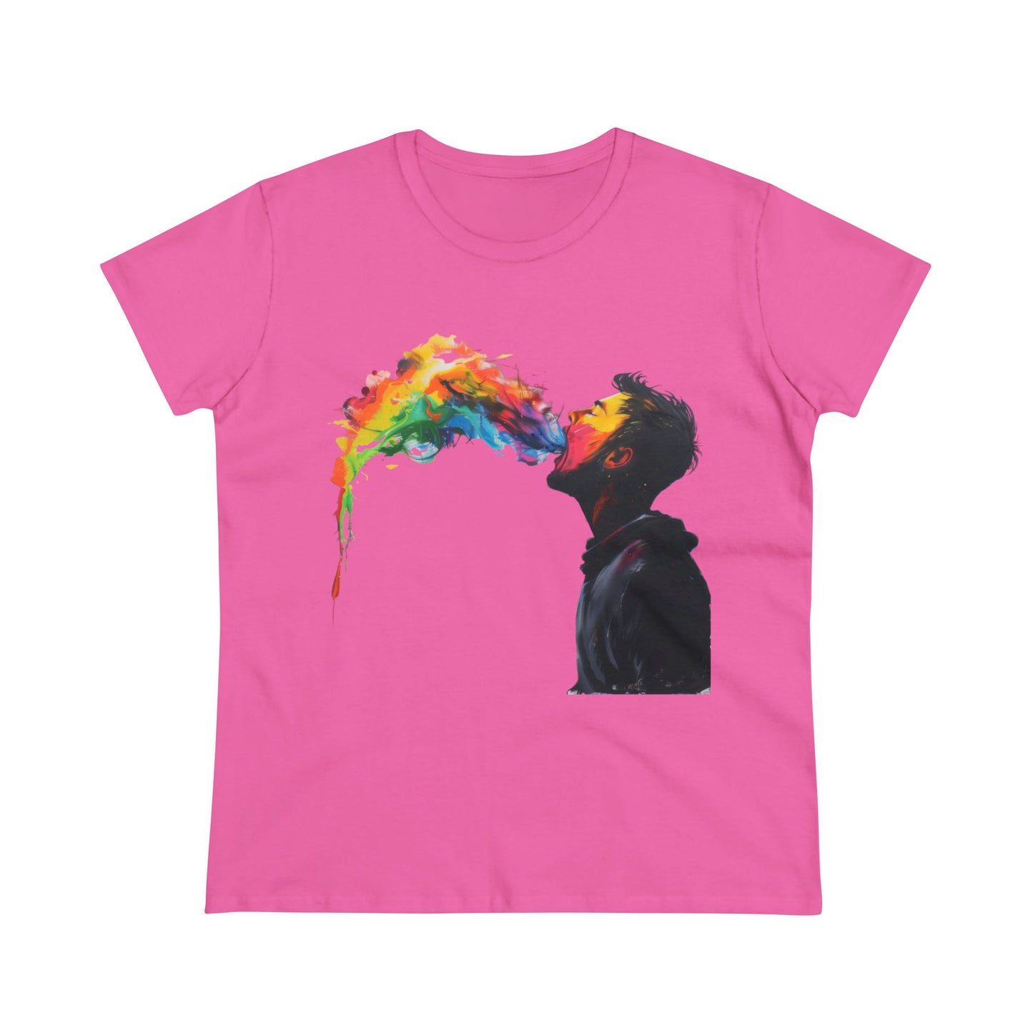 Rainbow Breath - Women's Midweight Cotton Tee