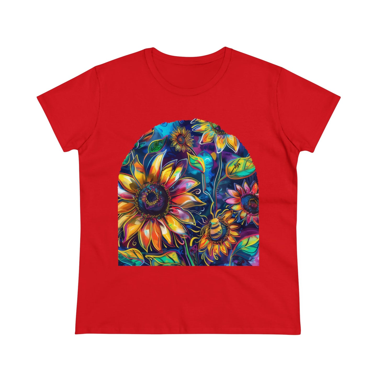 Sunflowers - Women's Midweight Cotton Tee