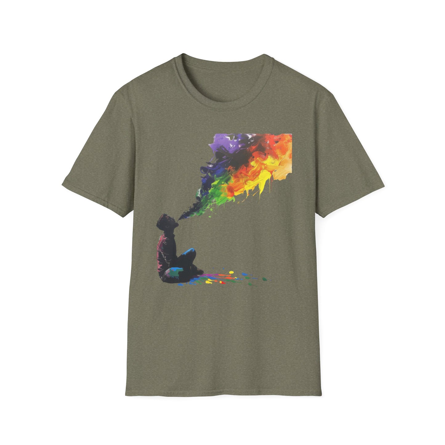 Rainbow Breath - Unisex Softstyle T-Shirt