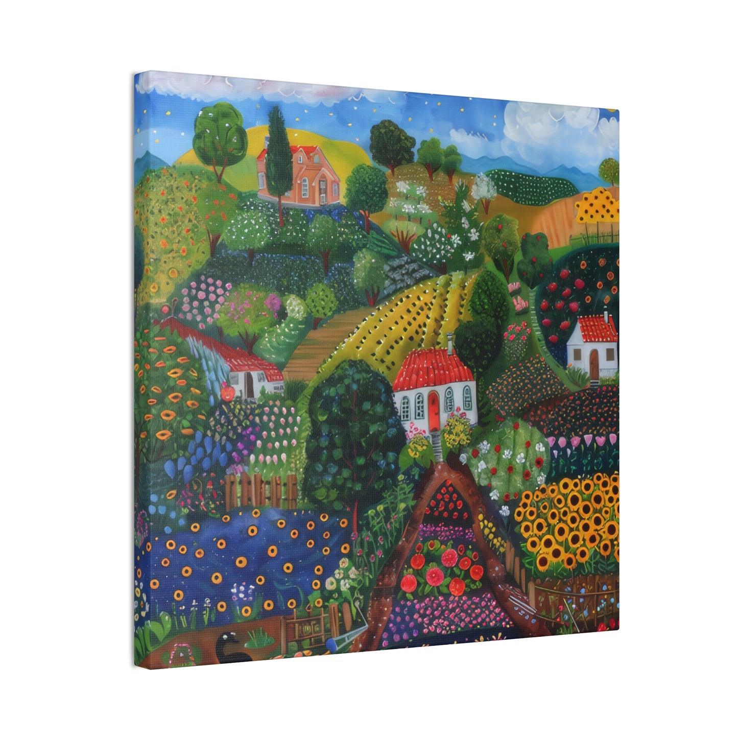 Cottage Gardens - Canvas Stretched, 0.75"