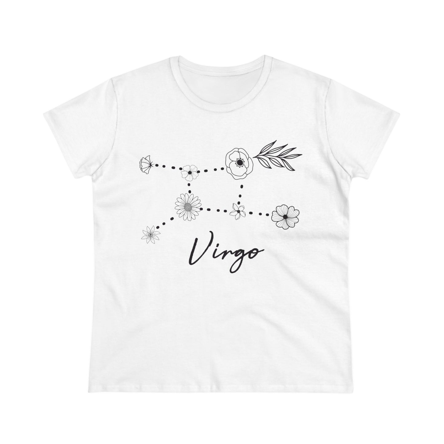 Flower Constellation - Virgo - Astrology - Women's Midweight Cotton Tee