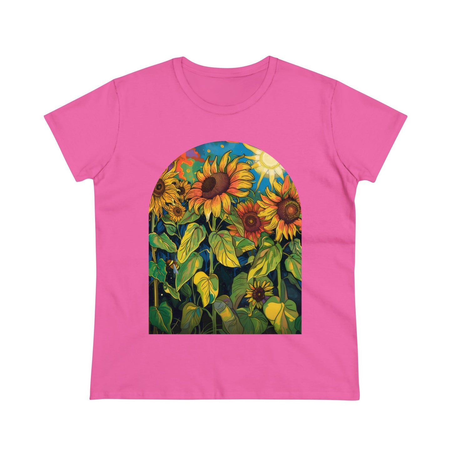 Sunflowers - Women's Midweight Cotton Tee