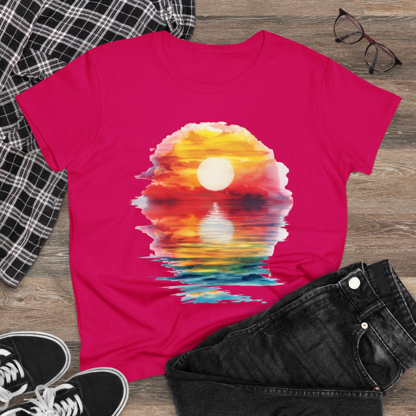 Sunrise - Women's Midweight Cotton Tee