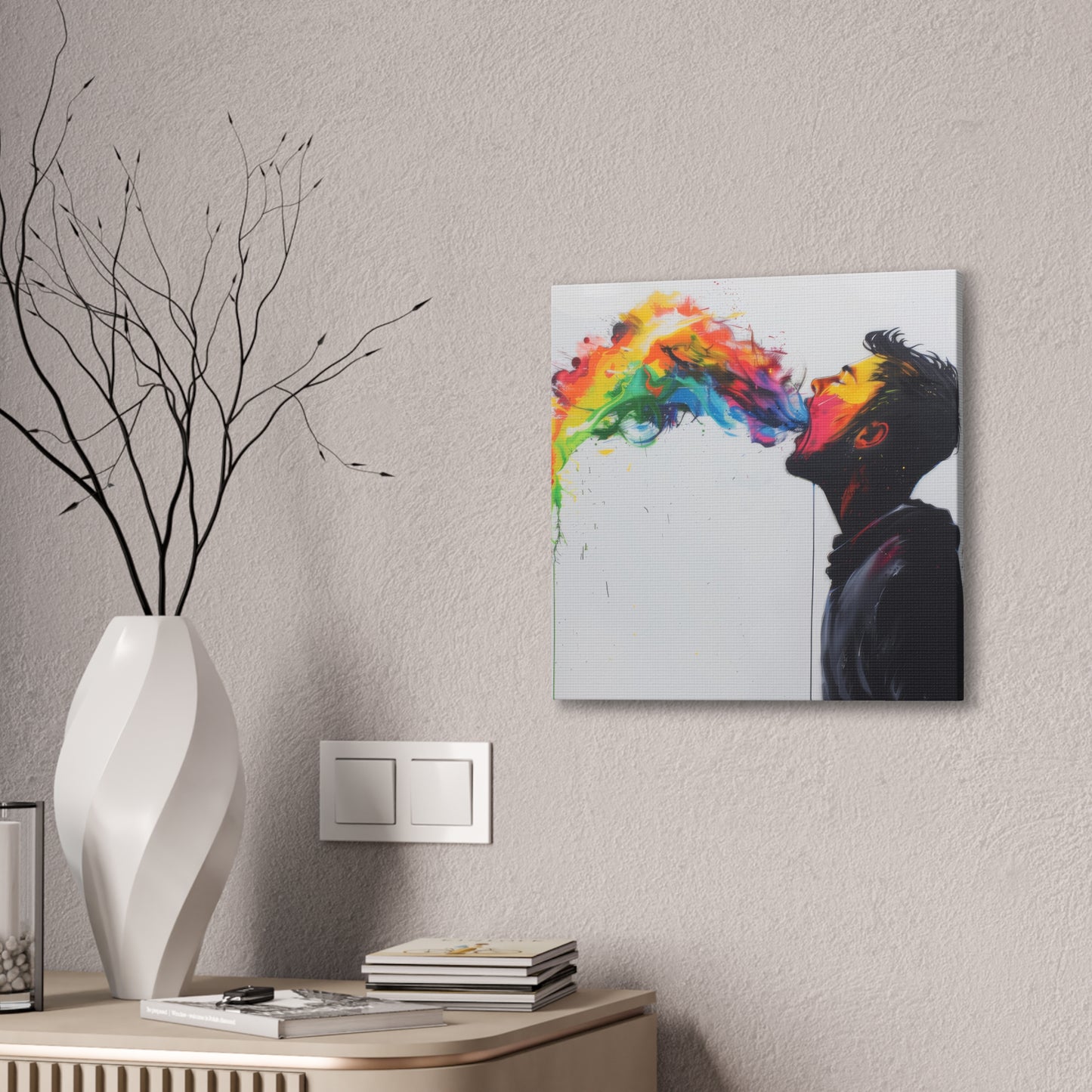 Rainbow Breath - Canvas Stretched, 0.75"