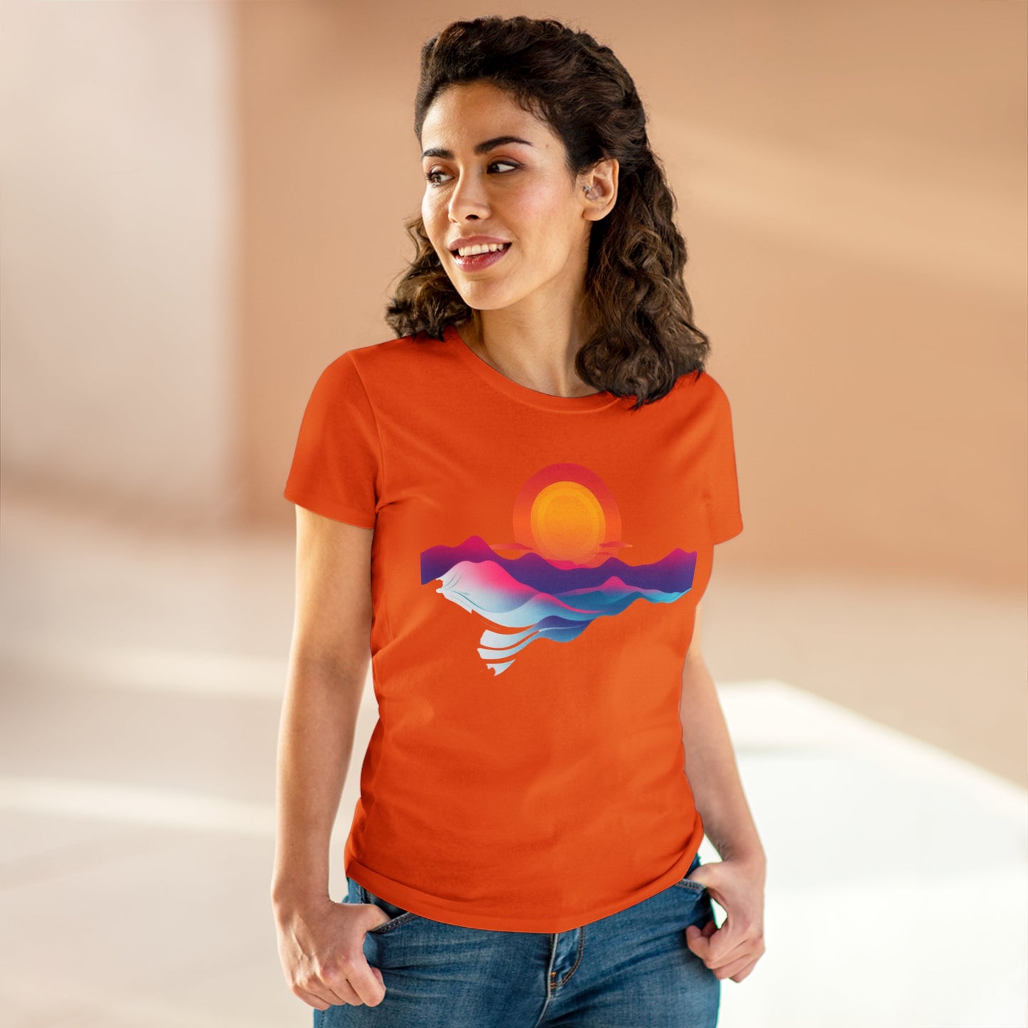 Sunrise - Women's Midweight Cotton Tee