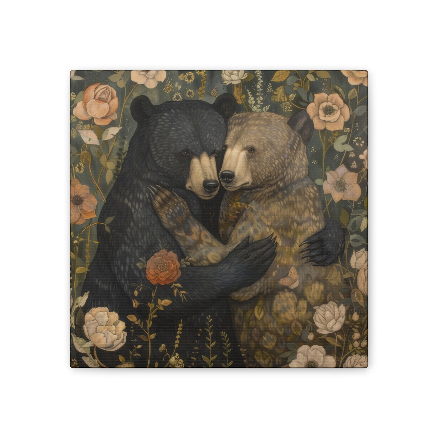 Hugging Bears - Canvas Stretched, 0.75" - Canvas Stretched, 0.75"