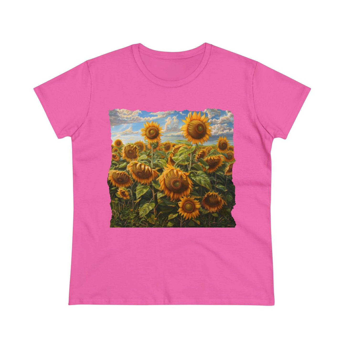 Sunflowers - Women's Midweight Cotton Tee