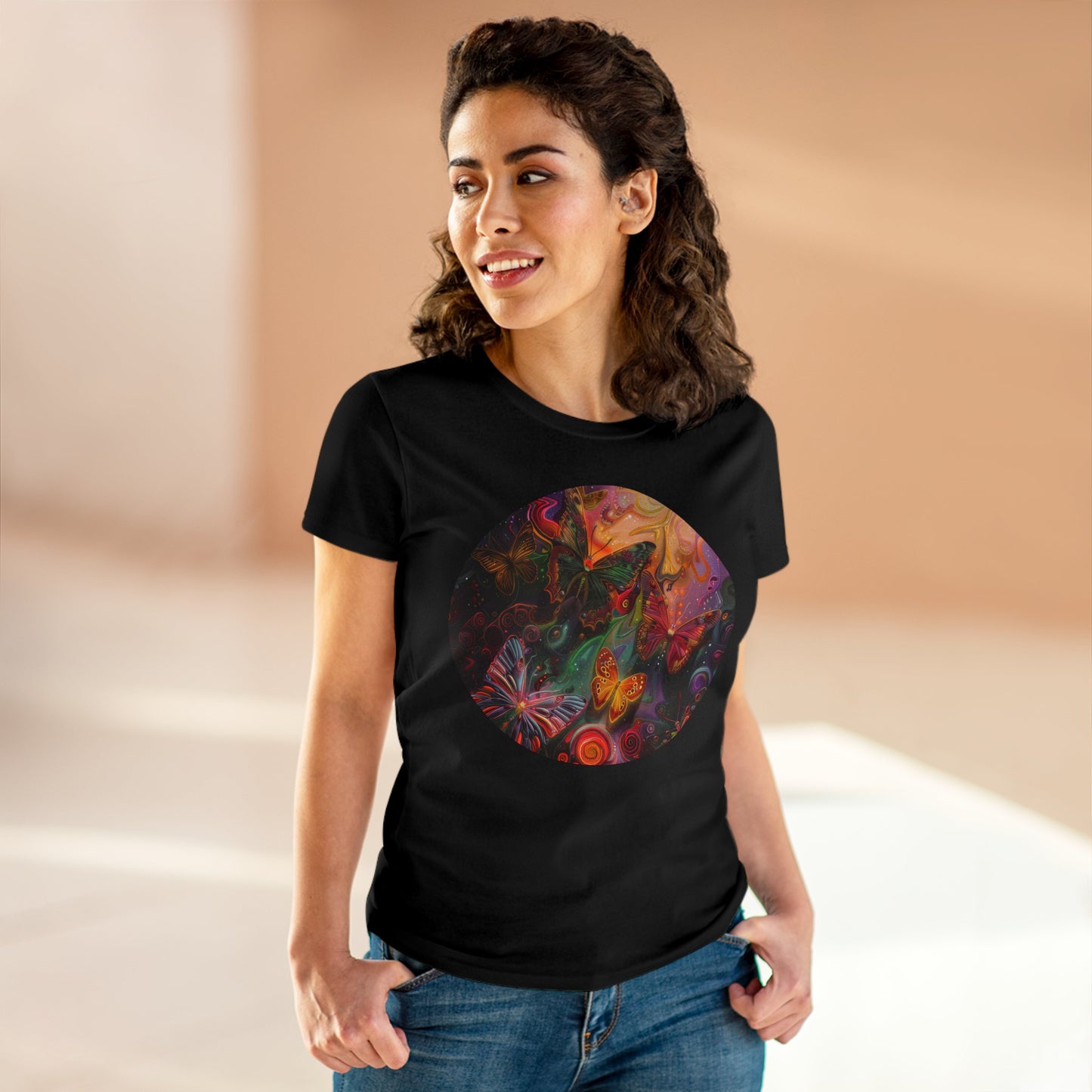 Butterflies - Women's Midweight Cotton Tee