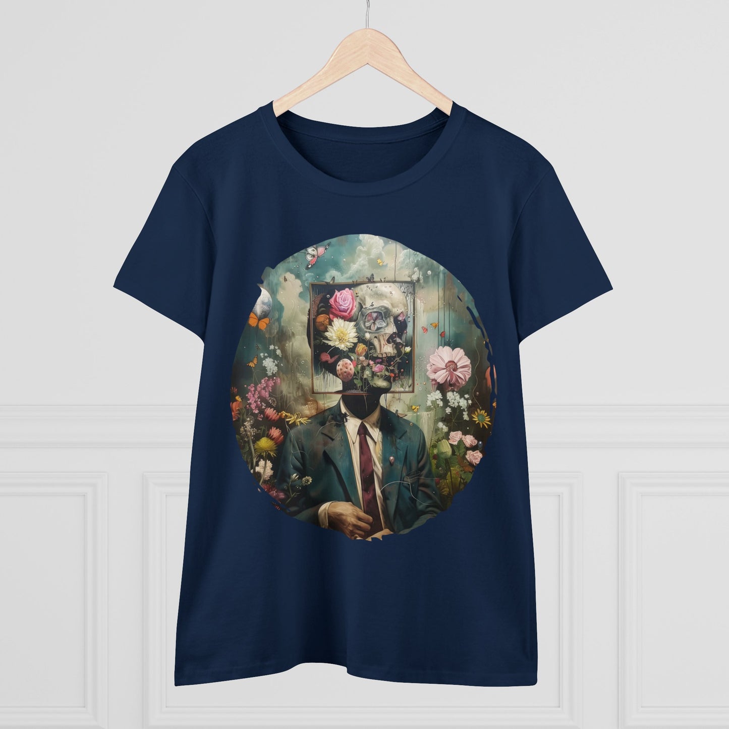 Flowers on My Mind - Women's Midweight Cotton Tee