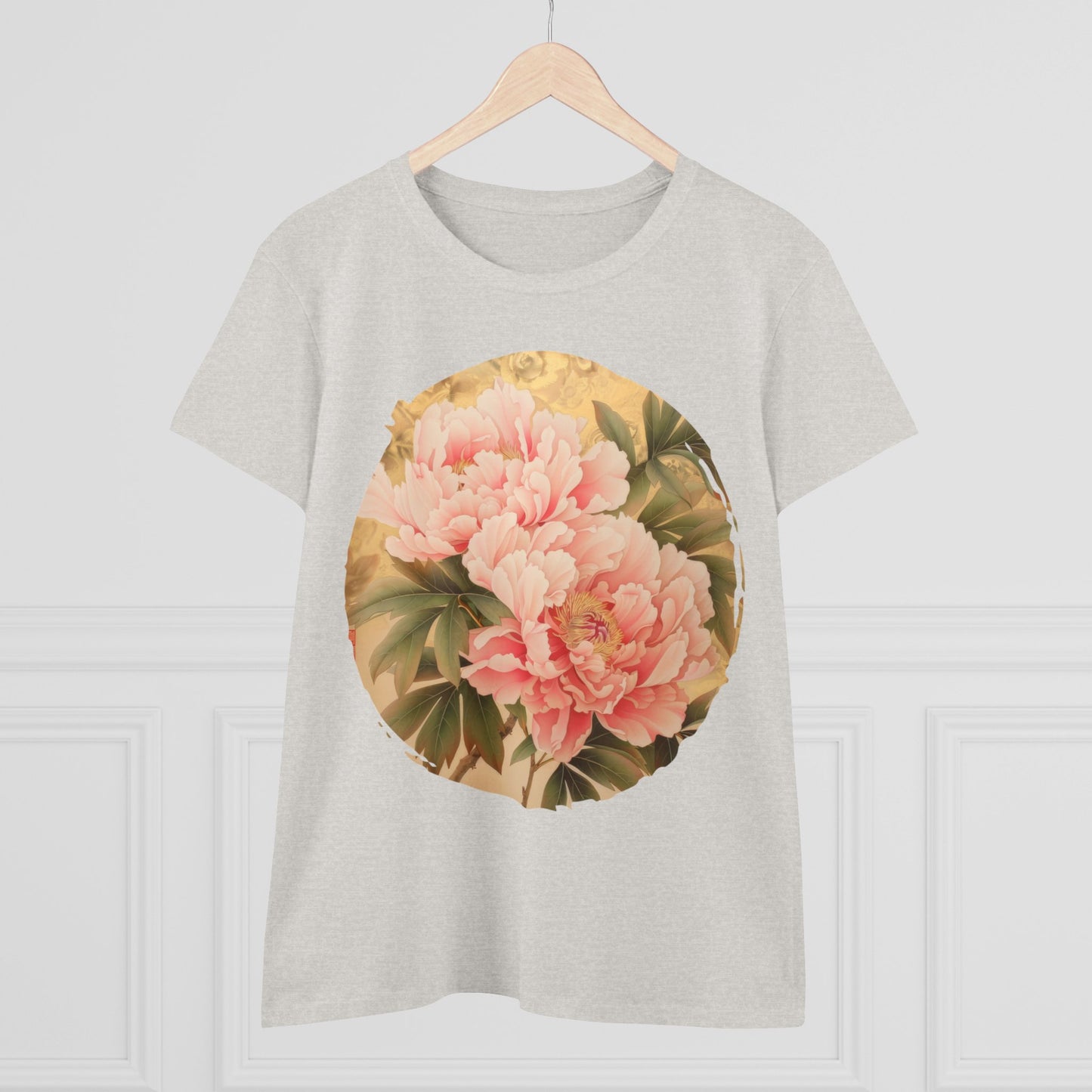 Peony - Flower - Women's Midweight Cotton Tee